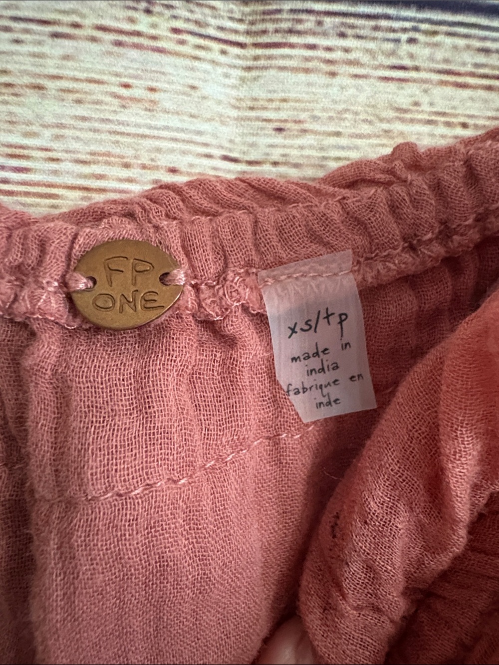 Free People Rust Ruffle Cropped Tank Top - Picture 3 of 8